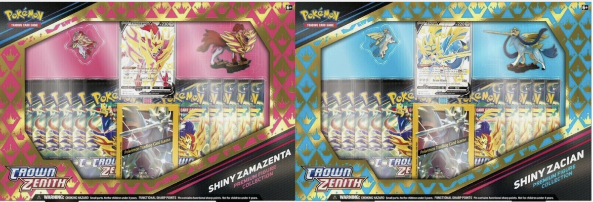 Pokemon TCG: Crown Zenith Shiny Zacian & Zamazenta Premium Figure