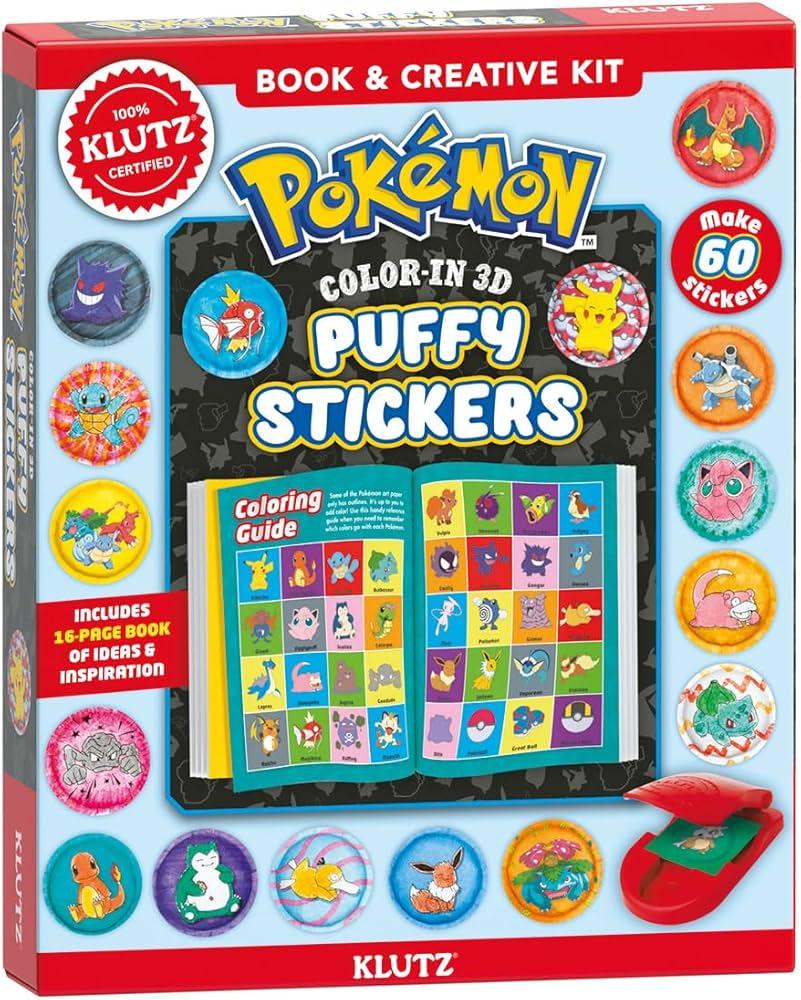 Pokemon Puffy Sticker Make