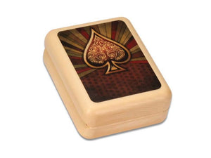 Ace Playing Cards Box - Hinged  Aspen w/cards