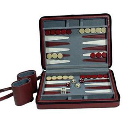 Backgammon Travel Burgundy