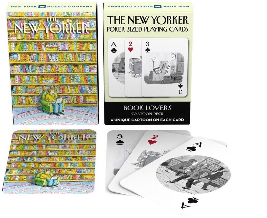 Book Lover Cartoons Playing Cards