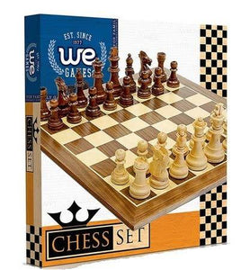 Chess Set Walnut Staunton 15" Board, 3.75 King
