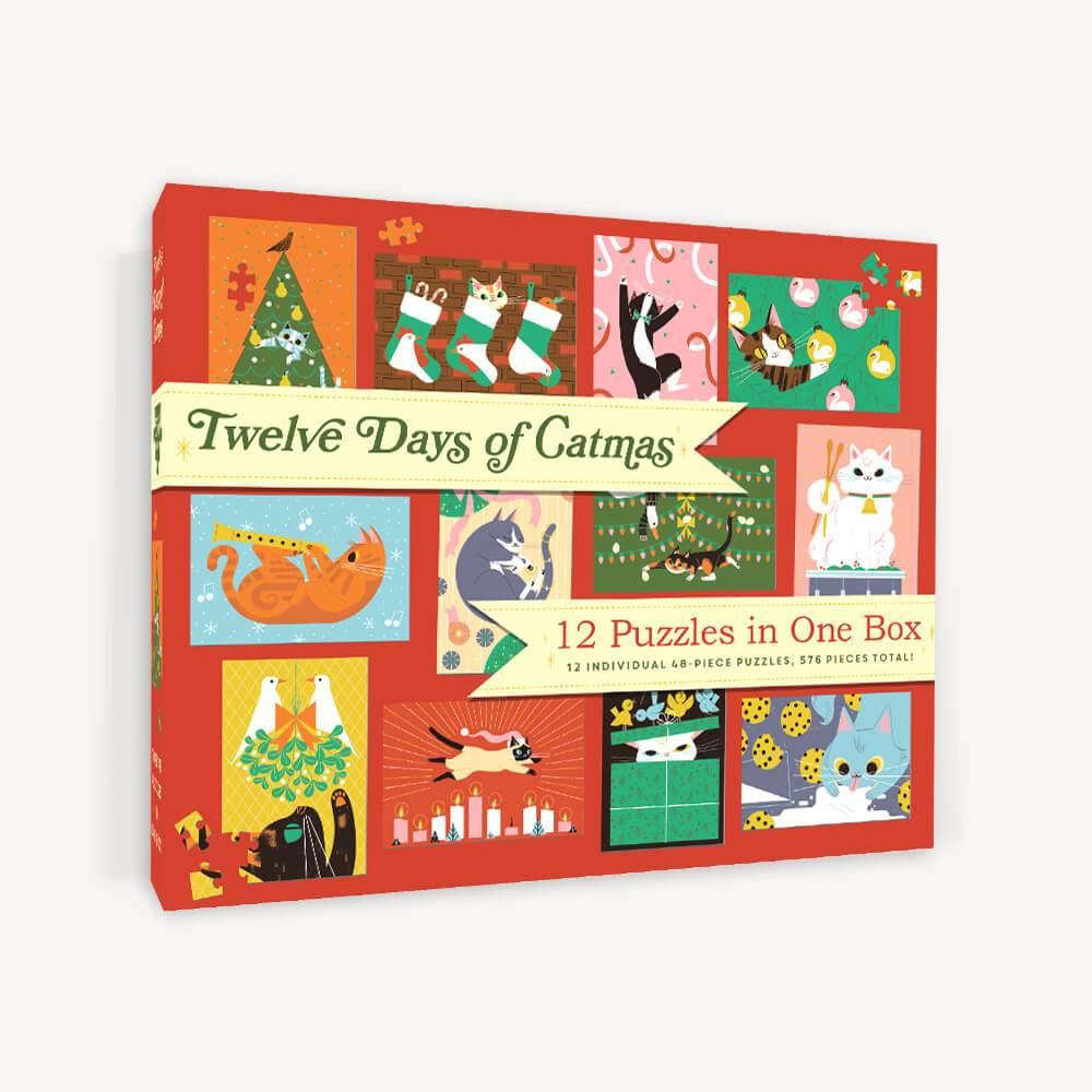 12 Days of Catmas - 12 puzzles