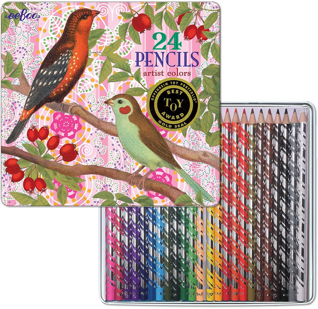 Birds and Berries - 24 Pencils
