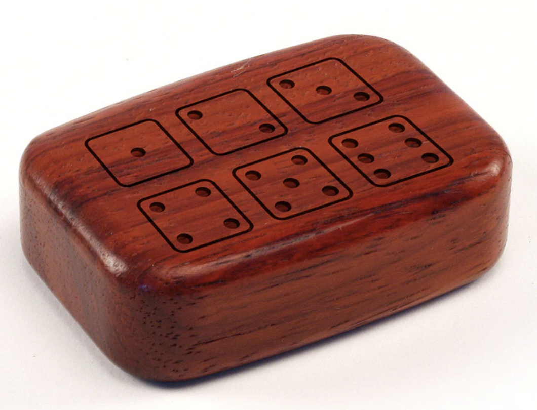 Dice Box Padauk 3/4 x 2 x 3