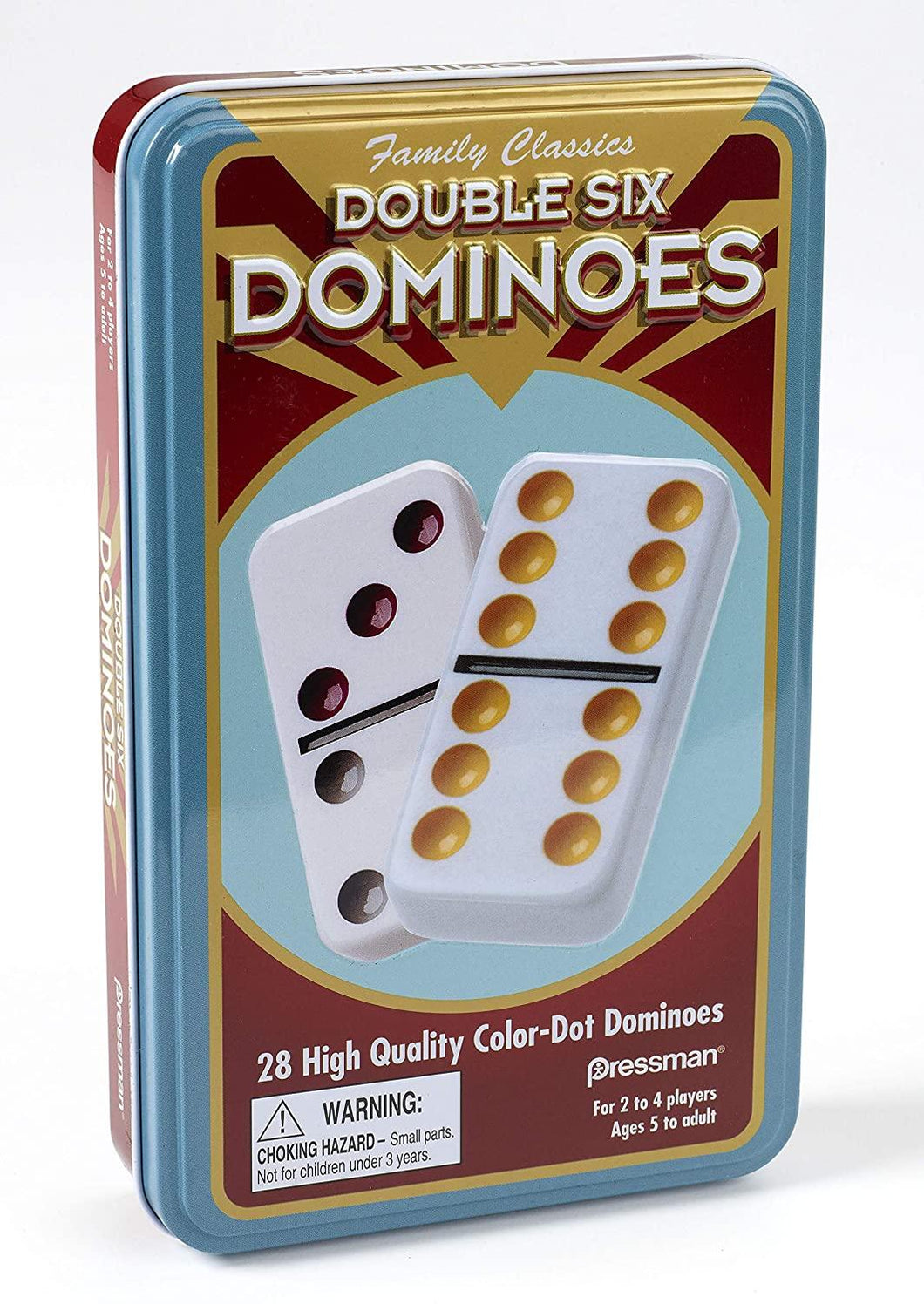 Dominoes Dbl 6 TIN Color