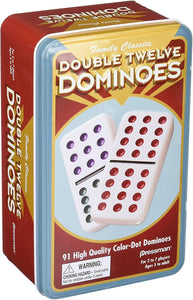 Dominoes Dbl 12 TIN Color