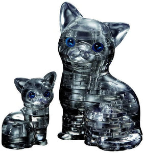 Cat & Kitten 3D Crystal Puzzle