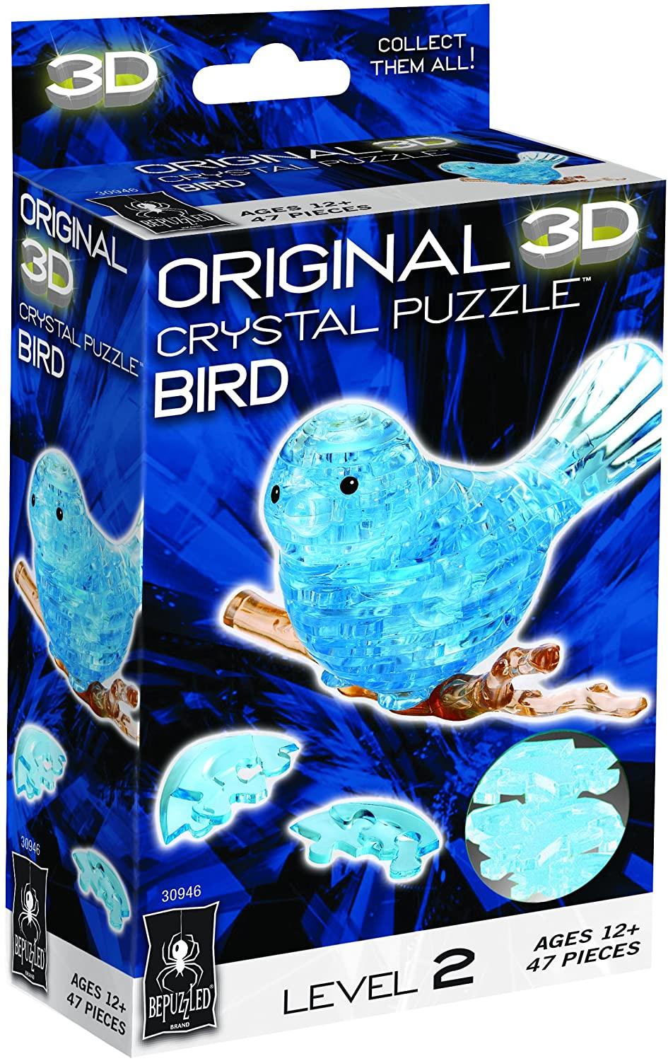 Bird Blue 3D Crystal Puzzle