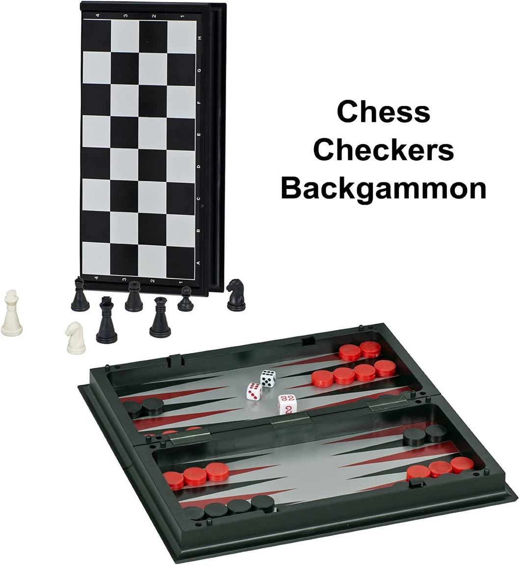 3-in-1 Chess, Checkers,