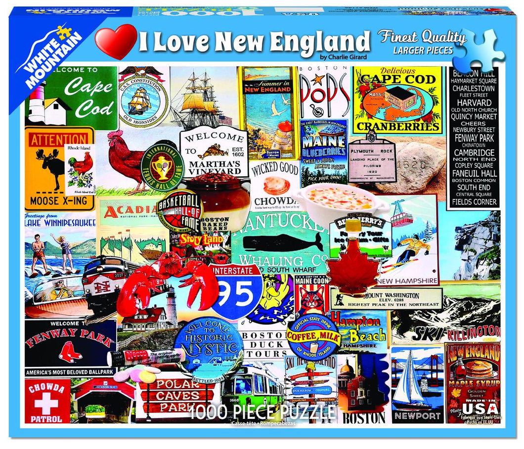 I Love New England - 1000 piece