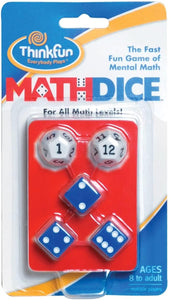 Math Dice Mental Math Challenges