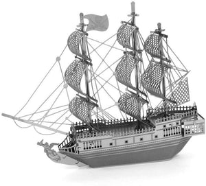 Metal Earth Fascinations Black Pearl Pirate Ship 3D Metal Model Kit