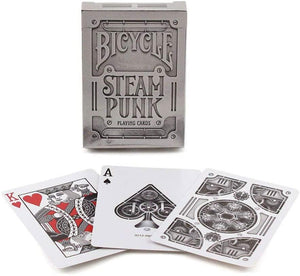 Silver STEAMPUNK Playing Cards by Bicycle