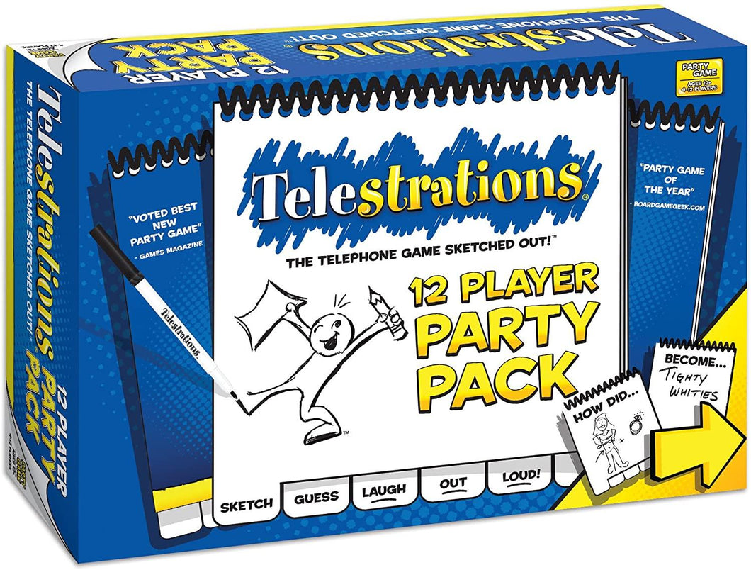 Telestrations Sketch Party 12 Player Game